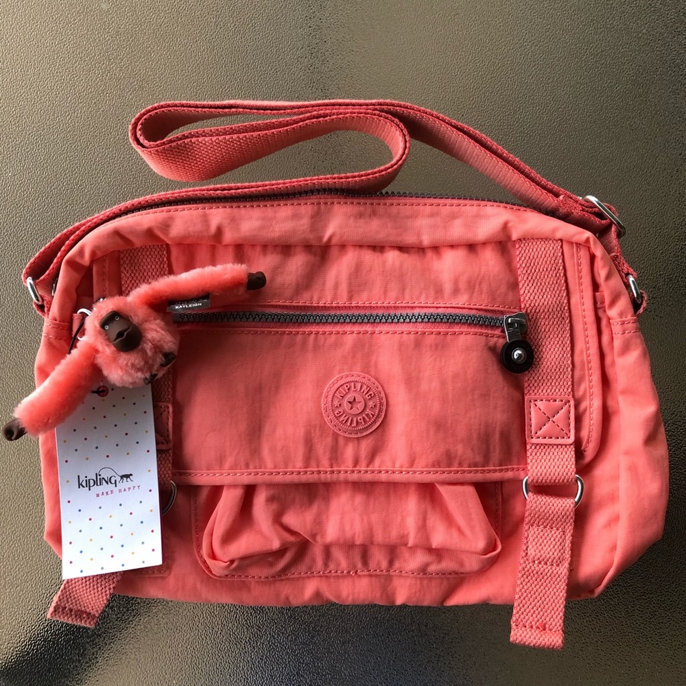 KIPLING Crossbody Nylon bag with Monkey fob
